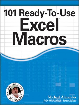 cover image of 101 Ready-To-Use Excel Macros